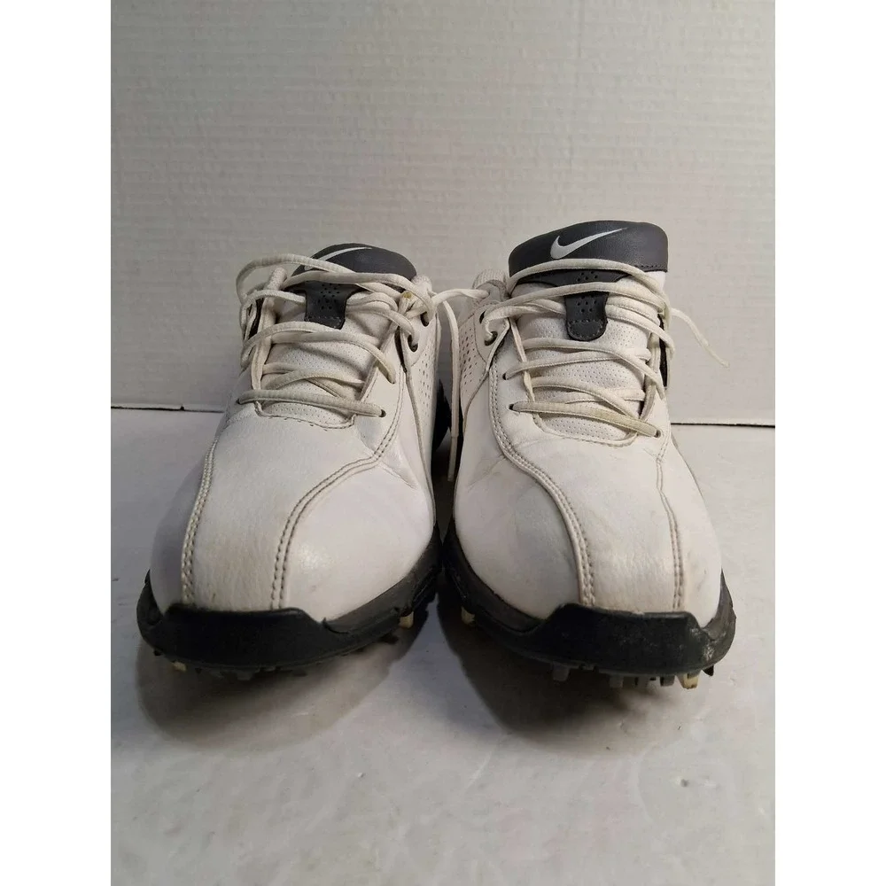 Nike Durasport III 3 Mens Sz 8 M White‎ Soft Spikes Golf Shoes 628527-101